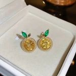 Lemon Earrings Gold Photo 2