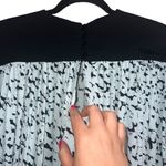 Proenza Schouler NEW NWT Short Sleeve Printed Flowy Top Blue Inky Spot Print Photo 5