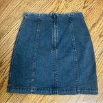 Free People | Modern Femme Westminster Denim Mini Skirt Size 4 Photo 4
