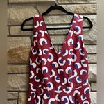 Elle Sasson Maroon Abstract Leopard Print V Photo 8