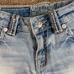 Miss Me The M Series jean shorts distressed embroidered Logo Sz 27 Biker Grunge Photo 2