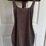 SKIMS  Shimmering Brown Mini Dress Photo 0