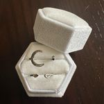 Stainless Steel Silver Plated Stackable 2 Rings Size 7 Photo 0