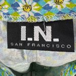 I.N. San Francisco Skort Womens M Green Blue Daisy Floral Retro Cottagecore Y2K Photo 4