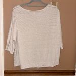 J.Jill linen Knit Top Lace Sleeves beige size medium Photo 1