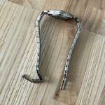 Belair Luxury Vintage Ladies Watch Sparkling White Oval Dial Stainless Bracelet Silver Photo 8