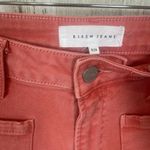 NWT Risen Remington Patch Pocket High Rise Flare Jeans size 9/29 Coral Faded Red Photo 2