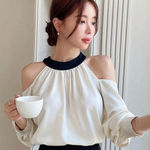 Yilian Fashion Pearl Button Top Large White Photo 0