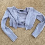 Glassons Blue Fuzzy Sweater Set Photo 2