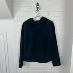 Nike  Dri Fit Black Ribbed Cowl Neck Hooded Sweatshirt Size XS Photo 8