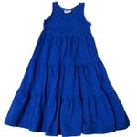 Hanna Andersson Blue Sleeveless Tank Twirl Tiered Dress Girls Size Girls 140 Photo 0
