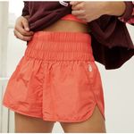 Free People Movement Red Orange The Way Home Short Women Large Athletic Photo 0
