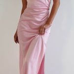 Elliatt ‎ Biarritz Gown maxi one shoulder pink Small NWT! Photo 0