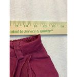 Cumley Women Burgundy Corduroy Pleated High Waist Pants Size 8 Made in USA 00 Purple Photo 4