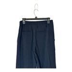 Maje Pants Women Small Black Lightweight Elastic Waist Wide Leg Cropped Trouser Photo 3