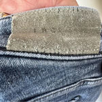 IRO  Jeans Denim Pencil Patchwork Midi Skirt Washed Blue Size 26 Retro 90s Casual Photo 5