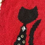 Allison Daley Cat Sweater Vest Red 2X Photo 2