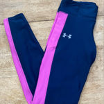 Under Armour  Women’s M Navy/Hot Pink Heat Gear Mileage Compression Leggings Photo 0