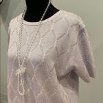 Alfred Dunner Lavender Short Sleeve Knit Sweater vintage Alfred Dunnar Photo 1