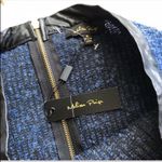 Melissa Paige Melissa Page Blue Sweater Skirt Gold Zipper NWT Photo 1