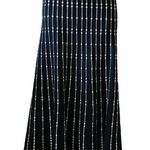 Max Studio  black & white pleated A line midi skirt Photo 0