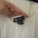 Flower Lace Trim Floral Detail White Midi Dress Size M Photo 7