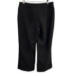 Chico's  Pants Black Nautical Gold Button Embellishments Cuffed Preppy 00 / XS Photo 3