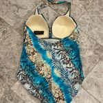 Lane Bryant Venezia Sport One Piece Tropical Swim One Piece Halter NWT Photo 7