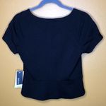 Kenneth Cole Reaction Shirt Black Zipper Blazer Top New 2 Photo 1