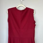 MM.LaFleur Taylor 2.0 Dress Gathered Knot Sleeveless Size 14 Pomegranate Red Photo 7