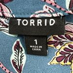 Torrid " Georgette Wrap Tunic Blouse Dress Size 1 - Chic Plus‎ Size Photo 12