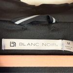 Blanc Noir Interpol Hooded Track Jacket Black Velvet Velour Size Medium Photo 10