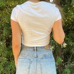 Puma white fitted cropped top sz s Photo 1