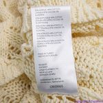 Free People NEW Elton Cream Crochet Knit Long Sleeve Mini Dress, L Photo 15