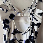 Athleta Aqualuxe Print Square Plunge Tankini Women’s Size S Floral Photo 4