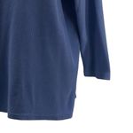 Woman Within Waffle Knit Henley Top Blue 2X Photo 3