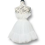 Katie May  XS Ivory Strapless Tulle Mini Dress Bridal Wedding Party Cocktail Photo 3