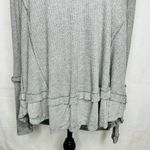 We The Free Free People  Gray Long Sleeve Thermal Waffle Knit Top Sz XS Photo 2