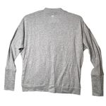 Zuda QVC Sweater Womens Small Gray Faux Wrap Pullover Thumbholes Athletic Lounge Photo 2