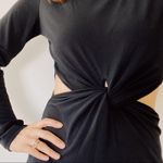 Nasty Gal  LBD Black Long-Sleeve Cutout Waist Mini Dress Small Photo 3