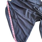 Stella McCartney  Silk Crepe De Chine High Neck Split Sleeve Dress Navy 38 US 8 Photo 12