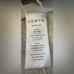 Lunya Cool High Rise Lounge Pant Grey Microstripe Comfy Supima Cotton Size XL Gray Photo 9