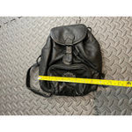 Harley Davidson  Small Leather Backpack Biker Black 2000s Vintage Purse Y2K Photo 6