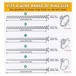 NEW Ring Sizers for Loose Rings Invisible Adjuster Silicone Ring Spacer 14PCS White Photo 3