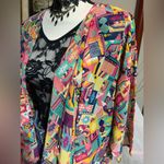 LuLaRoe Shirley Colorful Geometric Kimono Photo 1