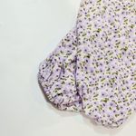 MORE TO COME Shelly Puff Sleeve Dress in Lavender Floral XS Purple Photo 9