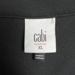 CAbi  Elemental‎ Topper Jacket XL Black Snap-Button V-Neck Shacket Stretch 6253 Photo 6