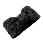 Kate Spade Metallic Bow Head wrap - Black Metallic One Size Photo 1