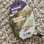 NEW Straw braided Adjustable Choker Necklace with Blue Bead NWT Black Photo 3