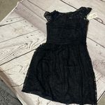 B2 black dress with lace overlay Size 12 Photo 4